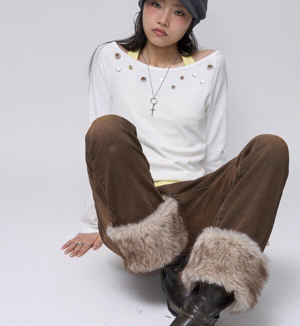  「【26AW LOOK掲載品番】2wayラギッドファーデニム」|デニム|