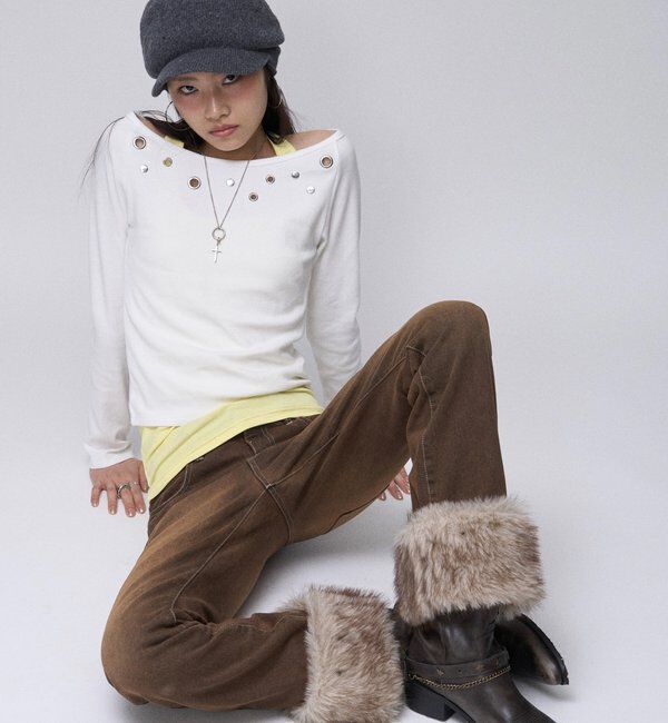  「【26AW LOOK掲載品番】2wayラギッドファーデニム」|デニム|