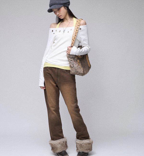  「【26AW LOOK掲載品番】2wayラギッドファーデニム」|デニム|