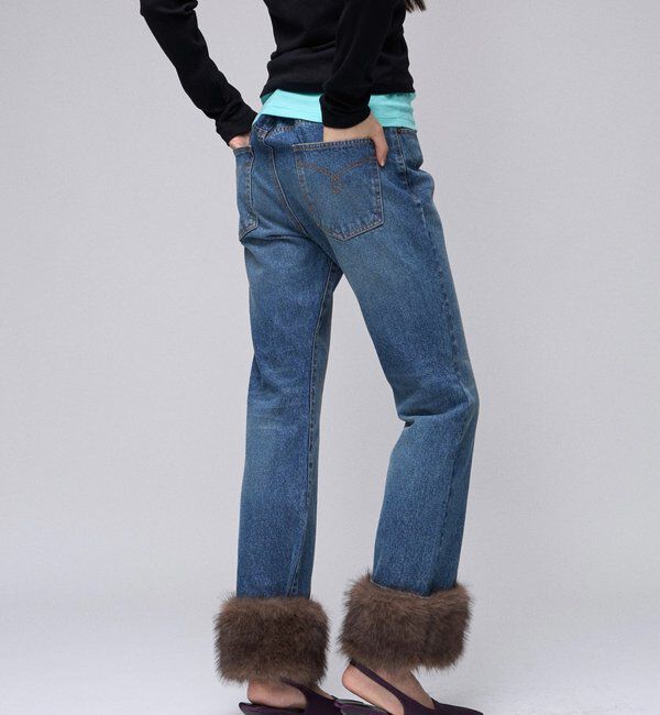  「【26AW LOOK掲載品番】2wayラギッドファーデニム」|デニム|