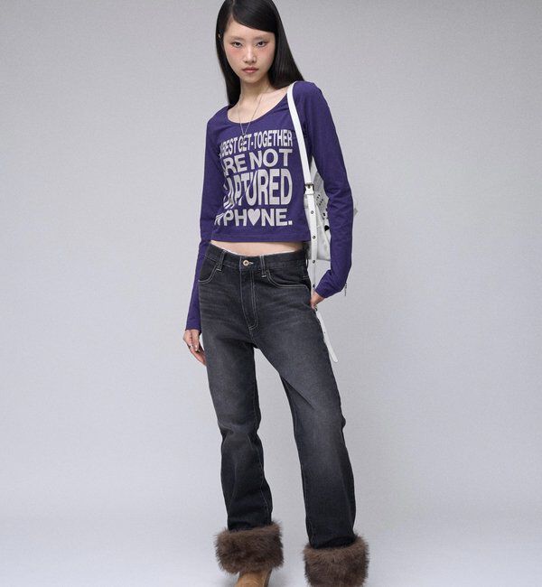  「【26AW LOOK掲載品番】2wayラギッドファーデニム」|デニム|