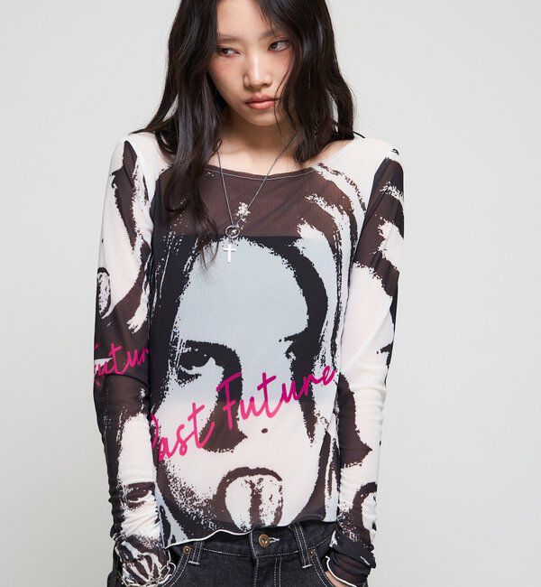  「【26AW LOOK掲載品番】シャーロットミューズパワーメッシュ」|Tシャツ・カットソー|