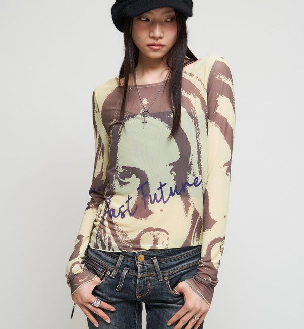  「【26AW LOOK掲載品番】シャーロットミューズパワーメッシュ」|Tシャツ・カットソー|