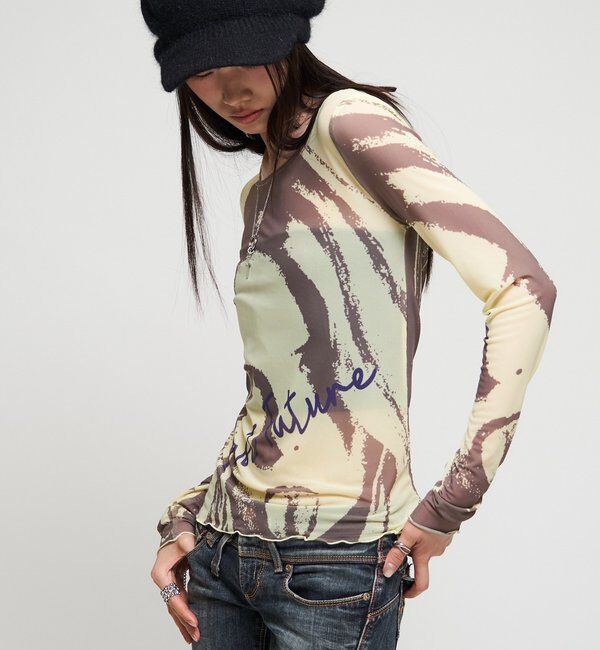  「【26AW LOOK掲載品番】シャーロットミューズパワーメッシュ」|Tシャツ・カットソー|