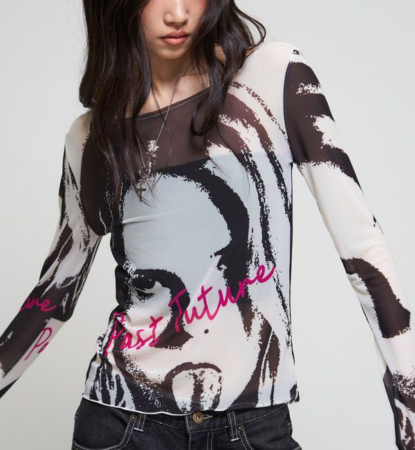  「【26AW LOOK掲載品番】シャーロットミューズパワーメッシュ」|Tシャツ・カットソー|
