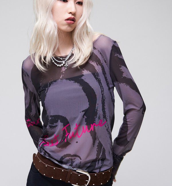  「【26AW LOOK掲載品番】シャーロットミューズパワーメッシュ」|Tシャツ・カットソー|