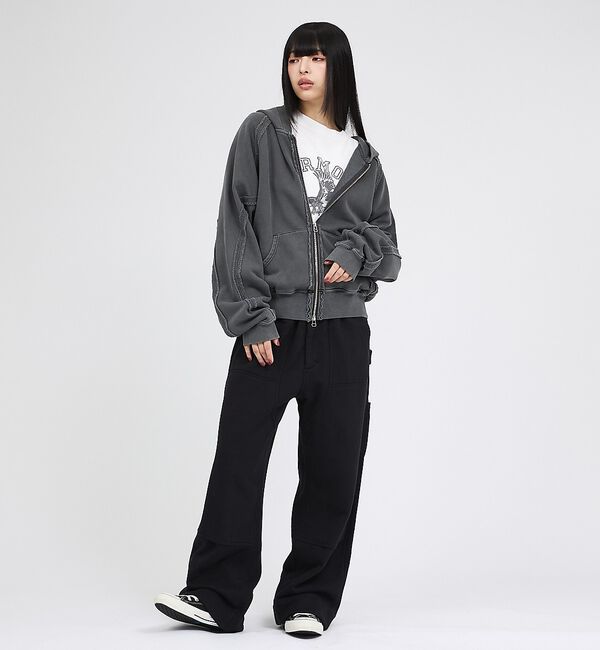 ABAHOUSE「【RUSSELL&times;jieDa】 Campus Sweat Zip Hoodie」|パーカー|