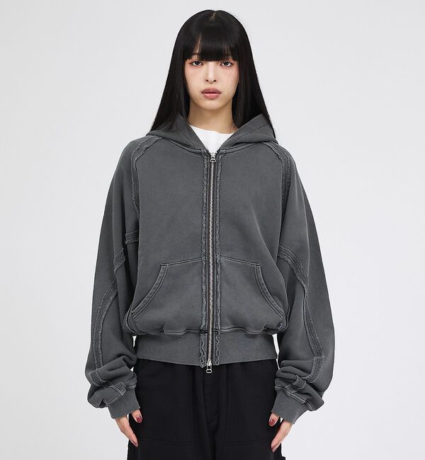 ABAHOUSE「【RUSSELL&times;jieDa】 Campus Sweat Zip Hoodie」|パーカー|