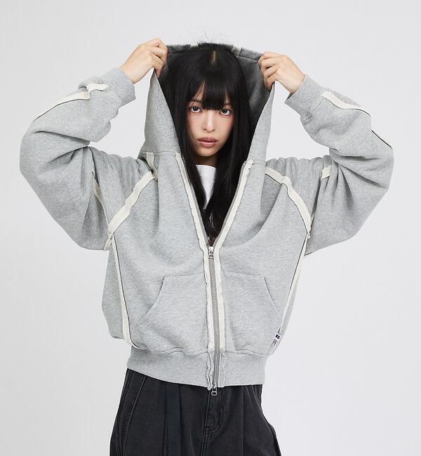 ABAHOUSE「【RUSSELL&times;jieDa】 Campus Sweat Zip Hoodie」|パーカー|