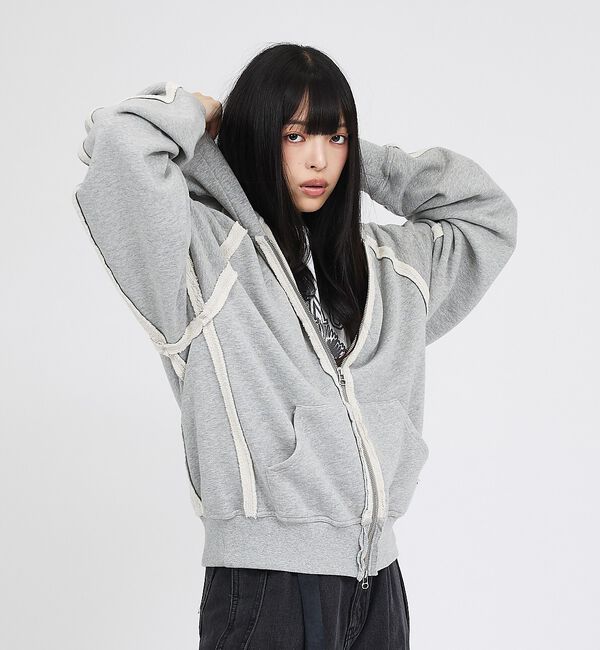 ABAHOUSE「【RUSSELL&times;jieDa】 Campus Sweat Zip Hoodie」|パーカー|