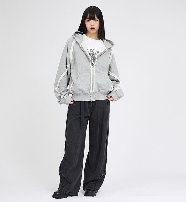 ABAHOUSE「【RUSSELL&times;jieDa】 Campus Sweat Zip Hoodie」|パーカー|
