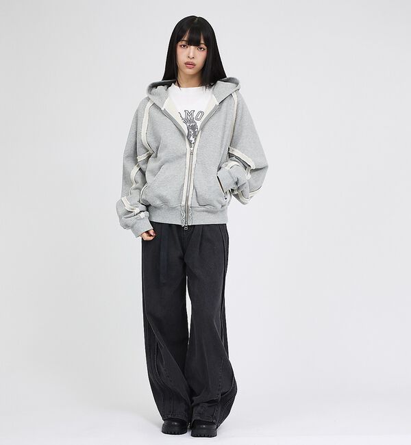 ABAHOUSE「【RUSSELL&times;jieDa】 Campus Sweat Zip Hoodie」|パーカー|