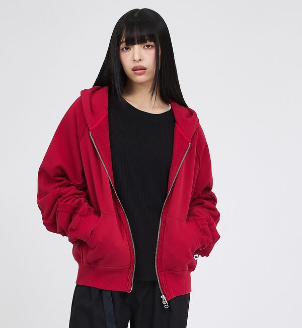 ABAHOUSE「【RUSSELL&times;jieDa】 Campus Sweat Zip Hoodie」|パーカー|