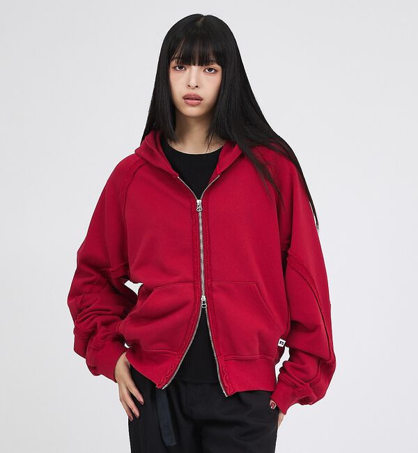 ABAHOUSE「【RUSSELL&times;jieDa】 Campus Sweat Zip Hoodie」|パーカー|