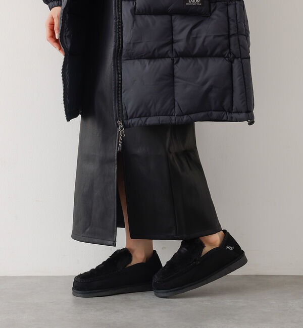 abahouse mavie「MEI FUR MOCCASIN SHOES」|モカシン|
