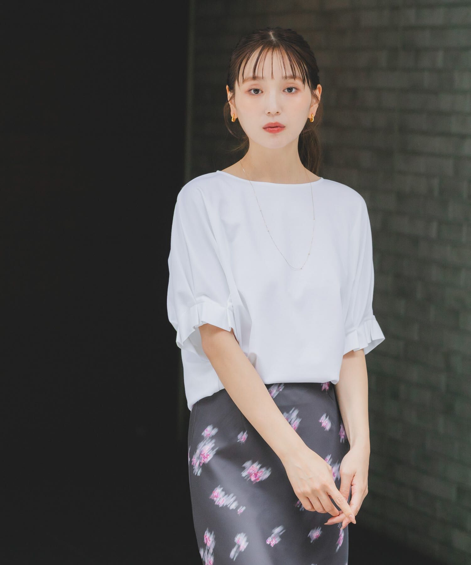 URBAN RESEARCH ROSSO「UVカットクールタッチタックスリーブプルオーバー」|Tシャツ・カットソー|オフホワイト