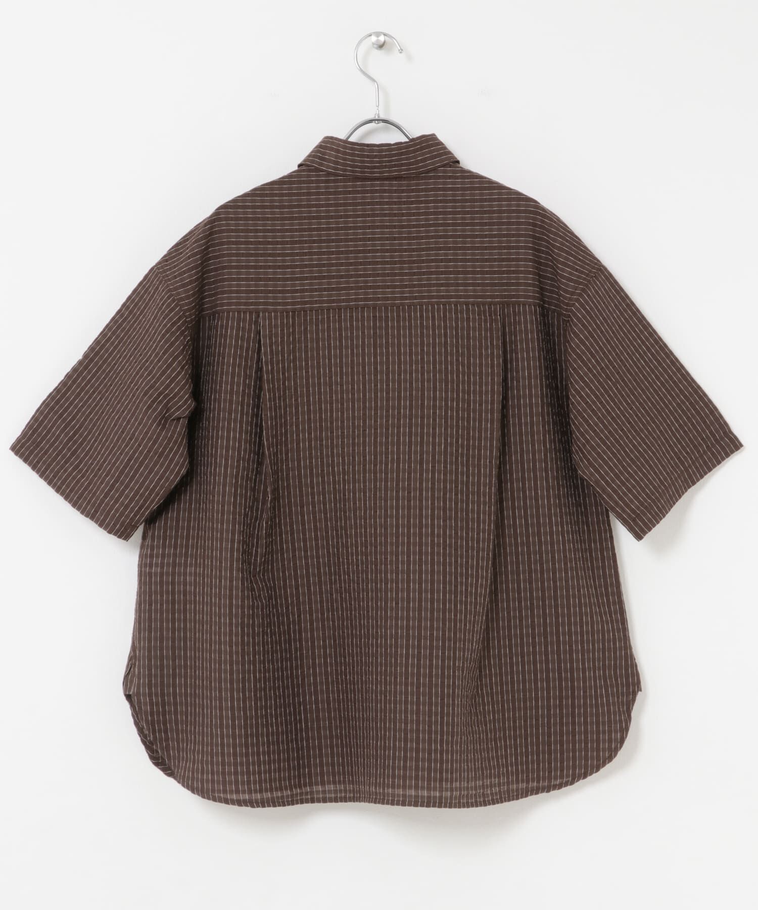 URBAN RESEARCH DOORS「FORK&SPOON　シャドウチェックショートスリーブシャツ」|シャツ・ブラウス|