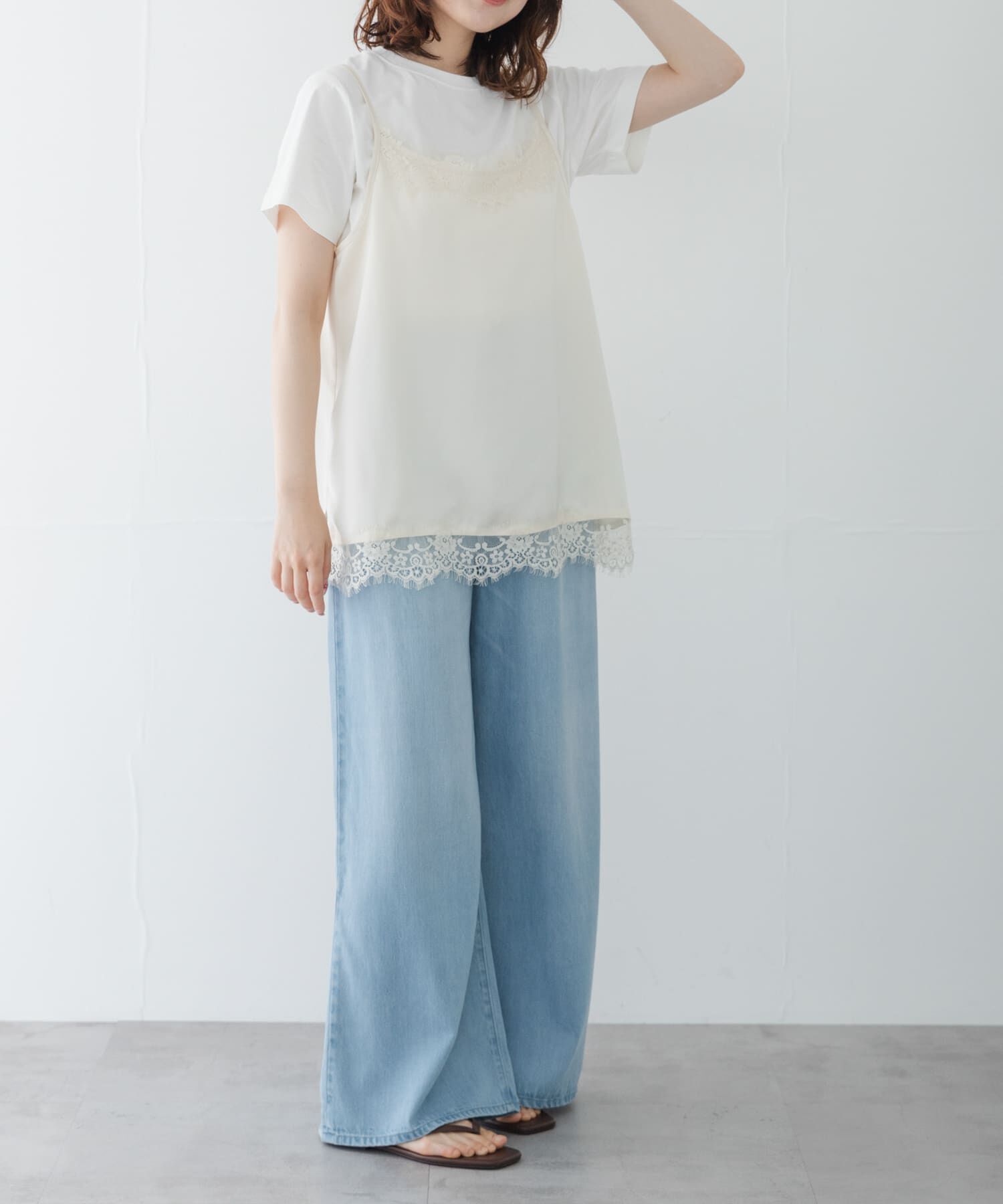 Sonny Label 「レースキャミソール&times;Tシャツ SET」|Tシャツ・カットソー|