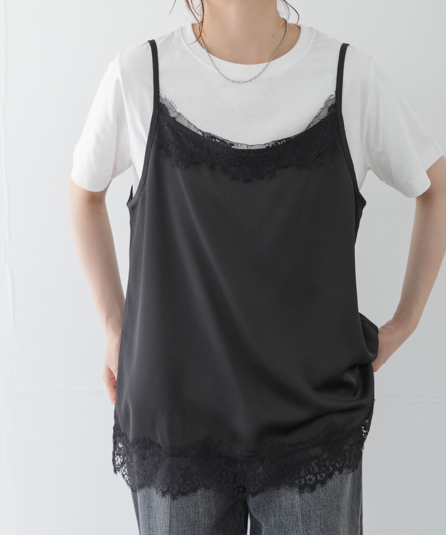 Sonny Label 「レースキャミソール&times;Tシャツ SET」|Tシャツ・カットソー|