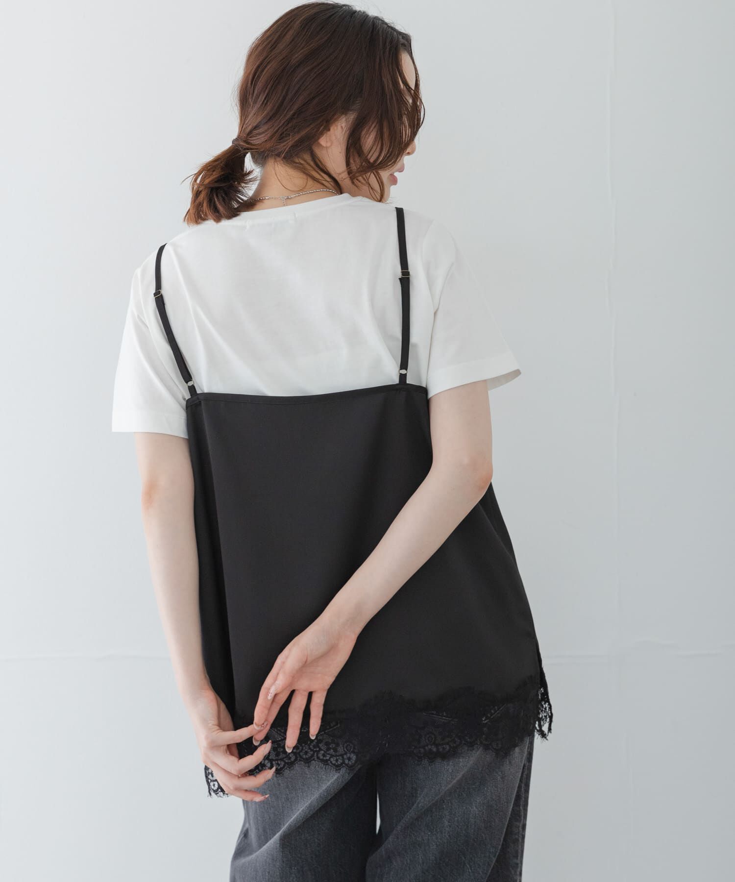 Sonny Label 「レースキャミソール&times;Tシャツ SET」|Tシャツ・カットソー|