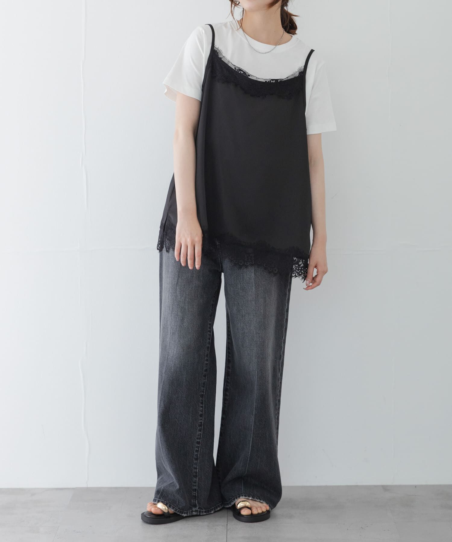 Sonny Label 「レースキャミソール&times;Tシャツ SET」|Tシャツ・カットソー|