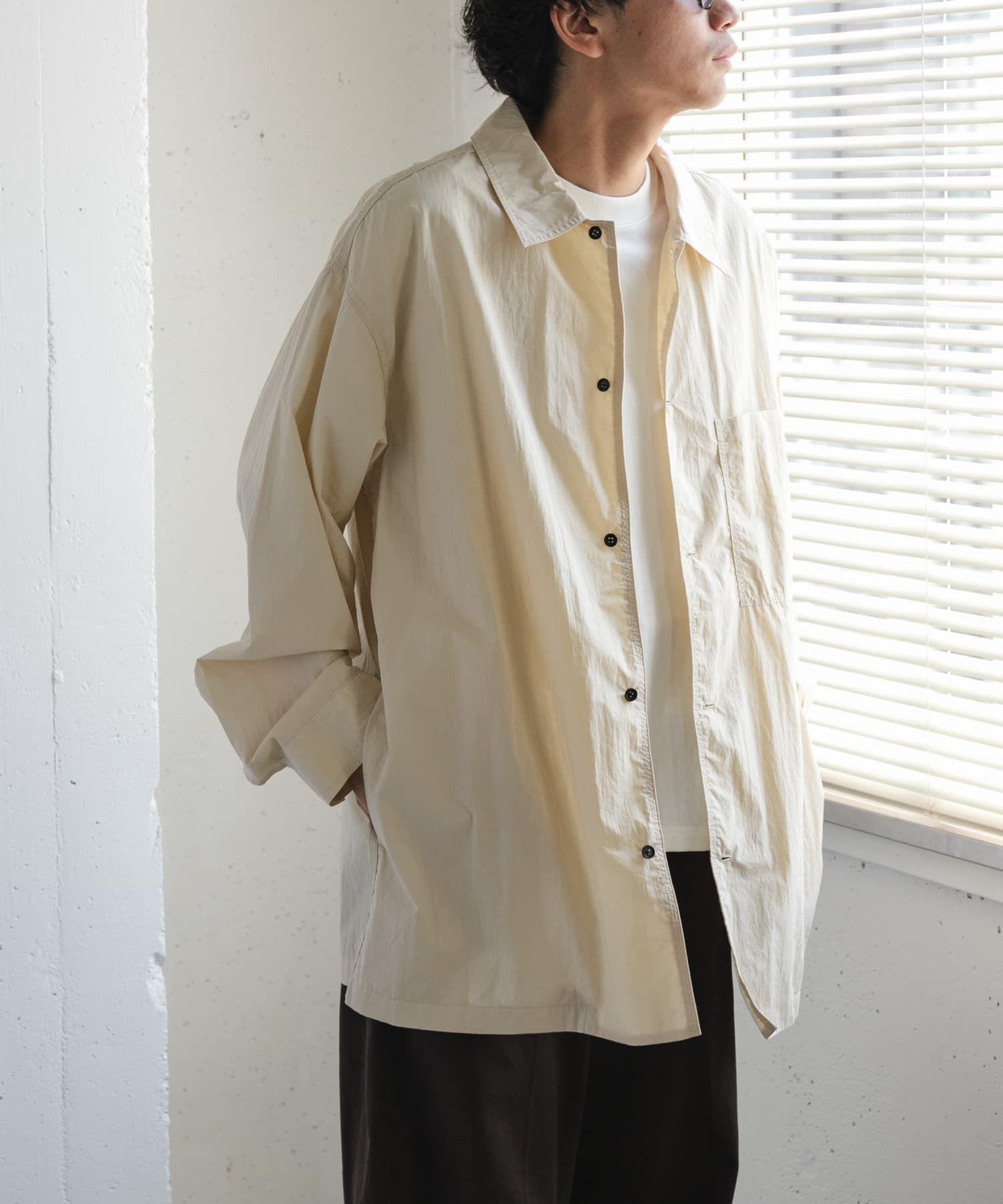 URBAN RESEARCH DOORS「FORK&SPOON　コットンナイロンシャツジャケット」|シャツ・ブラウス|