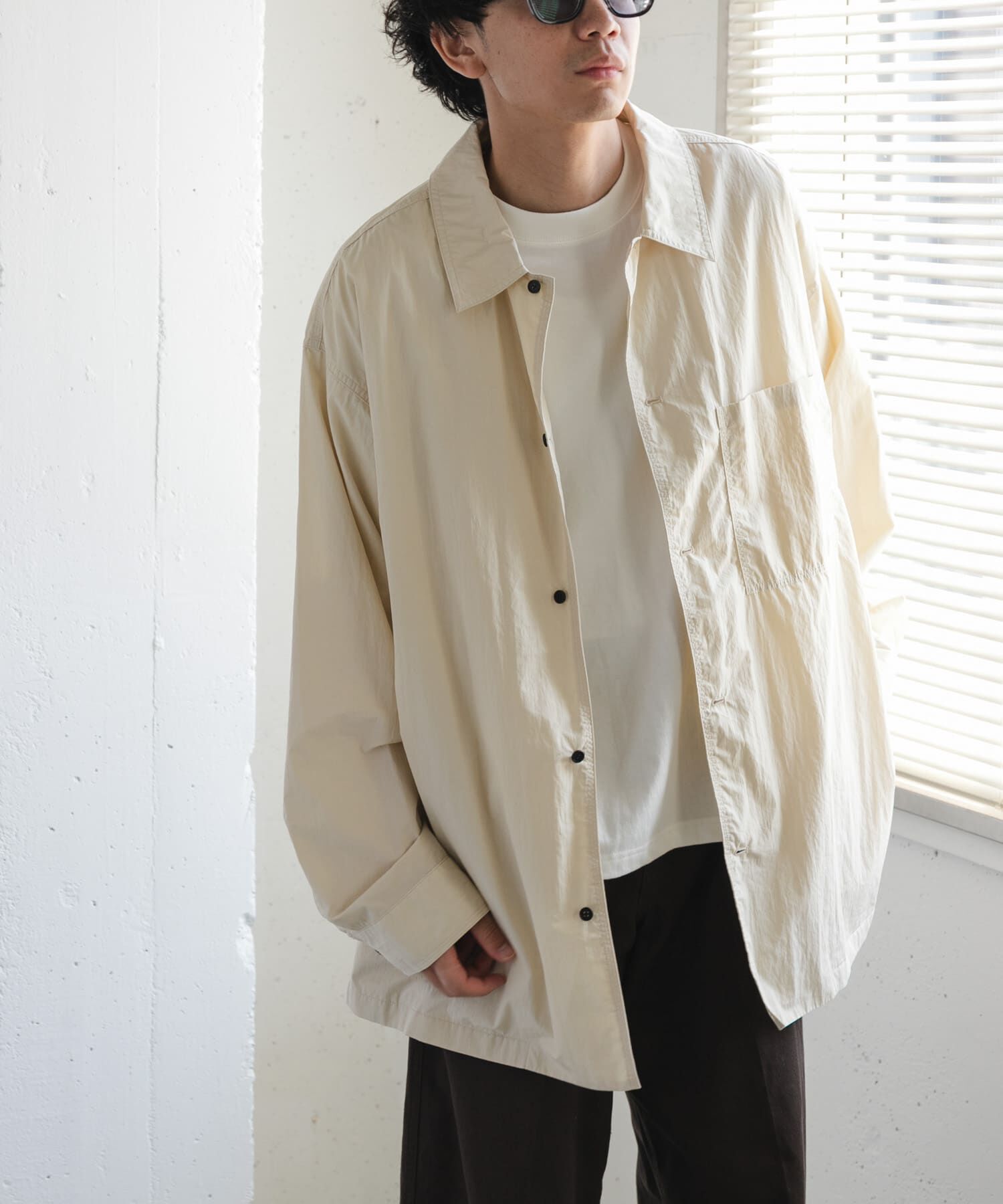 URBAN RESEARCH DOORS「FORK&SPOON　コットンナイロンシャツジャケット」|シャツ・ブラウス|