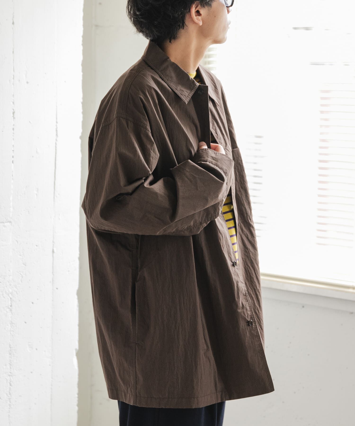 URBAN RESEARCH DOORS「FORK&SPOON　コットンナイロンシャツジャケット」|シャツ・ブラウス|