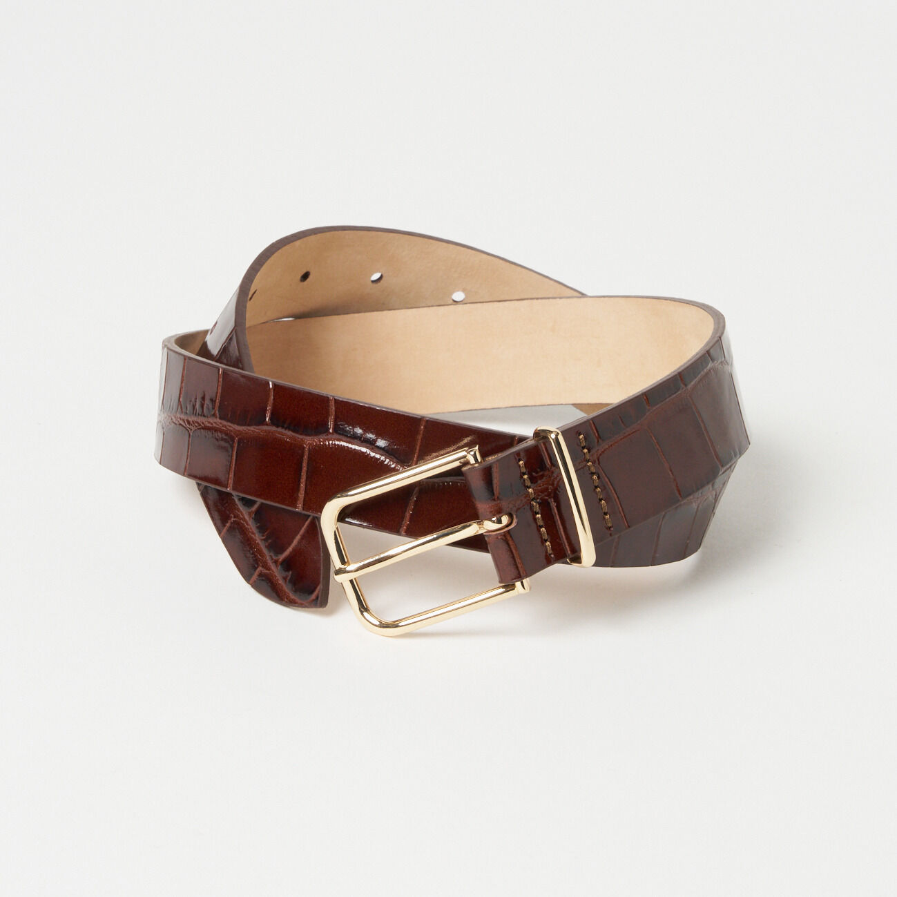  「LEFIJE MATISSE STAMP BELT」|ベルト|ブラウン