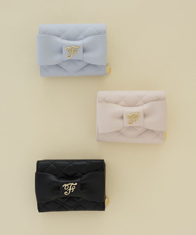 Maison de FLEUR「キルティングFリボンウォレット」|財布|