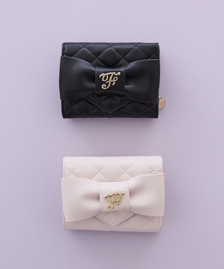 Maison de FLEUR「キルティングFリボンウォレット」|財布|