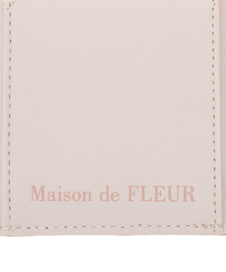 Maison de FLEUR「リボン刺繍ミニウォレット」|財布|