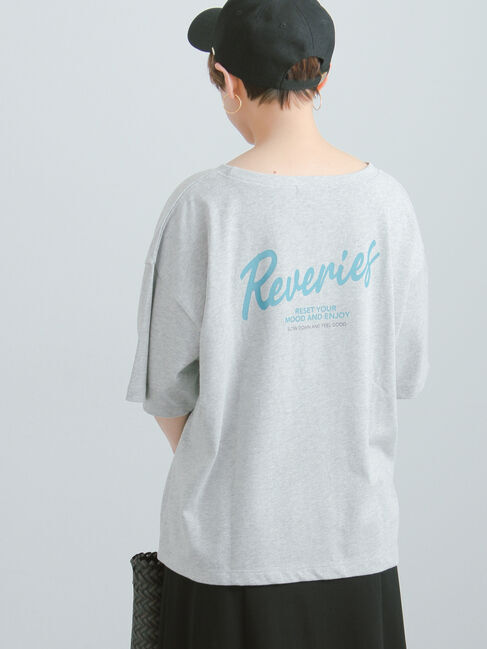 Te chichi「胸刺繍&バックプリントBIGTシャツ」|Tシャツ・カットソー|グレー