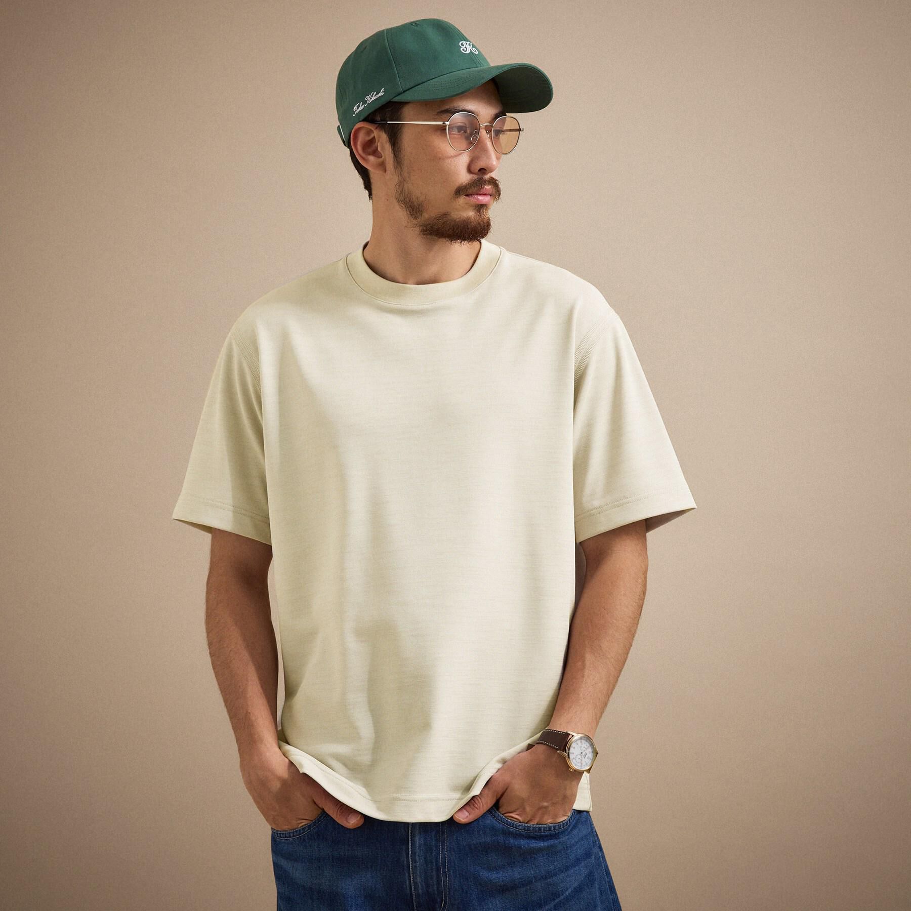 TAKEO KIKUCHI「リネン ライク ポンチ プルオーバー」|Tシャツ・カットソー|オフホワイト(003