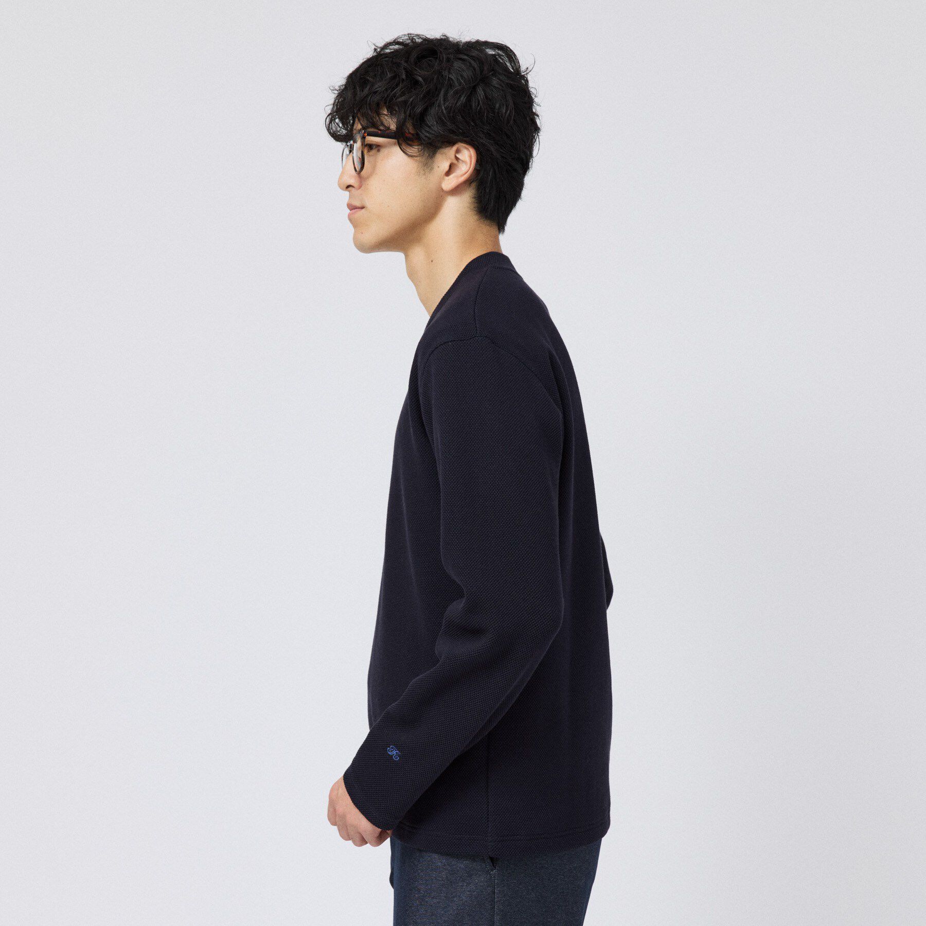 TAKEO KIKUCHI「【日本製】メッシュ ジャージ Vネック プルオーバー」|パーカー|
