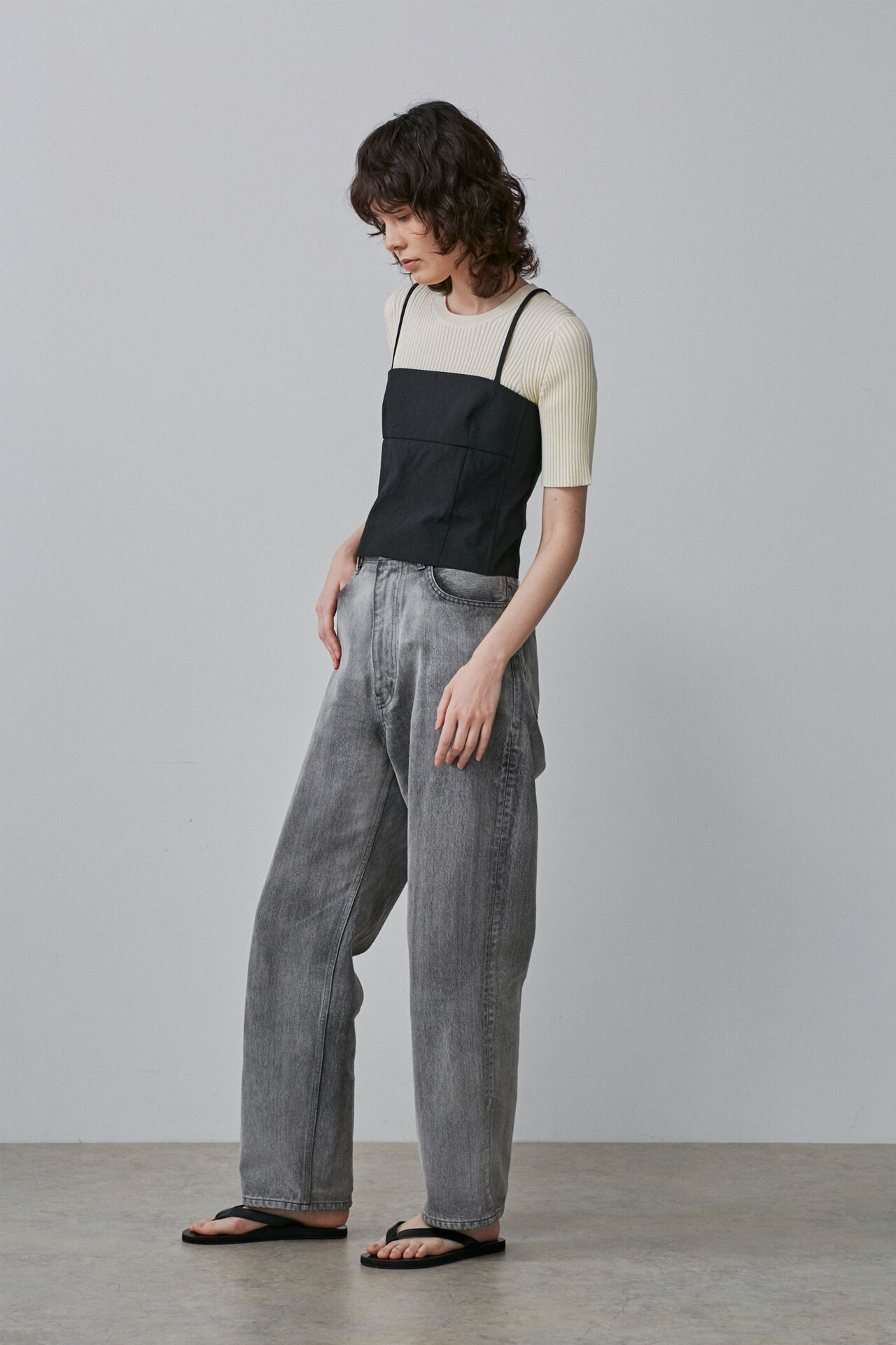 YLEVE 「YLEVE / T/C TROPICAL WASHER BARE TOP」|シャツ・ブラウス|