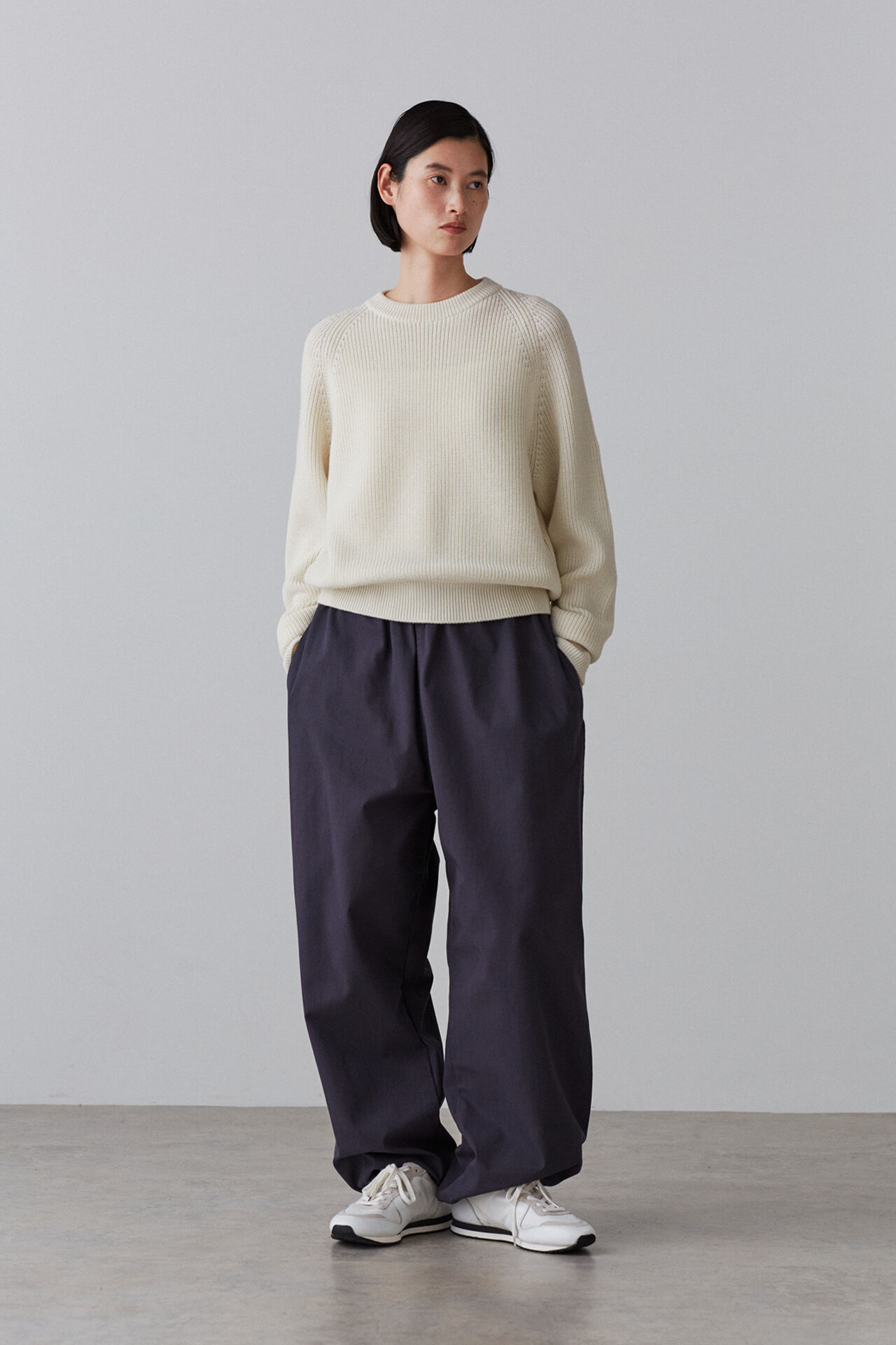 YLEVE 「Ｙ / ORGANIC COTTON / RECYCLE POLYESTER TWILL EASY TR」|その他|ネイビー