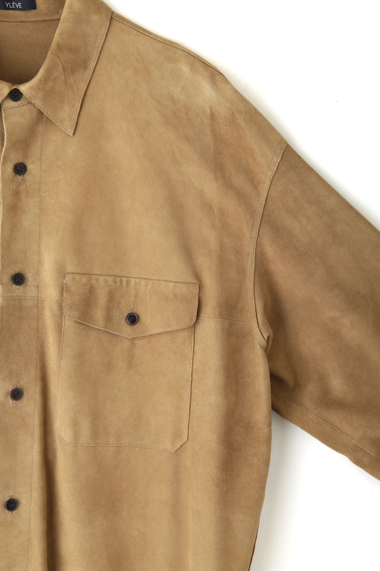 YLEVE 「YLEVE / SUEDE LEATHER SH」|シャツ・ブラウス|