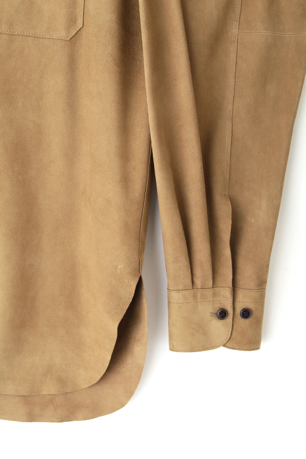 YLEVE 「YLEVE / SUEDE LEATHER SH」|シャツ・ブラウス|