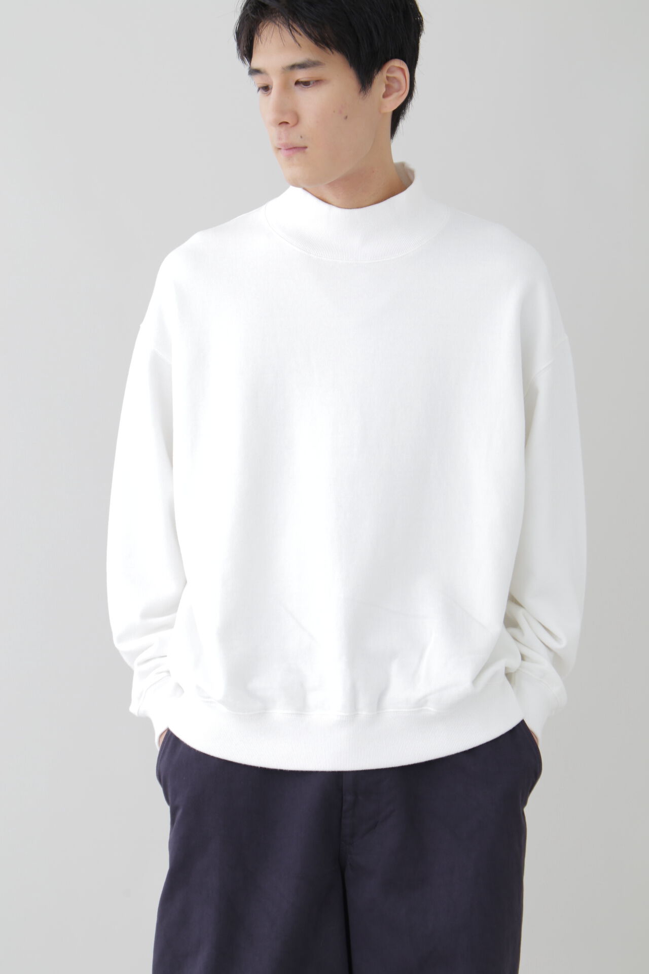 YLEVE 「Ｙ / ORGANIC COTTON BLEND HEAVY WEIGHT FLEECE TURTLE NECK」|Tシャツ・カットソー|