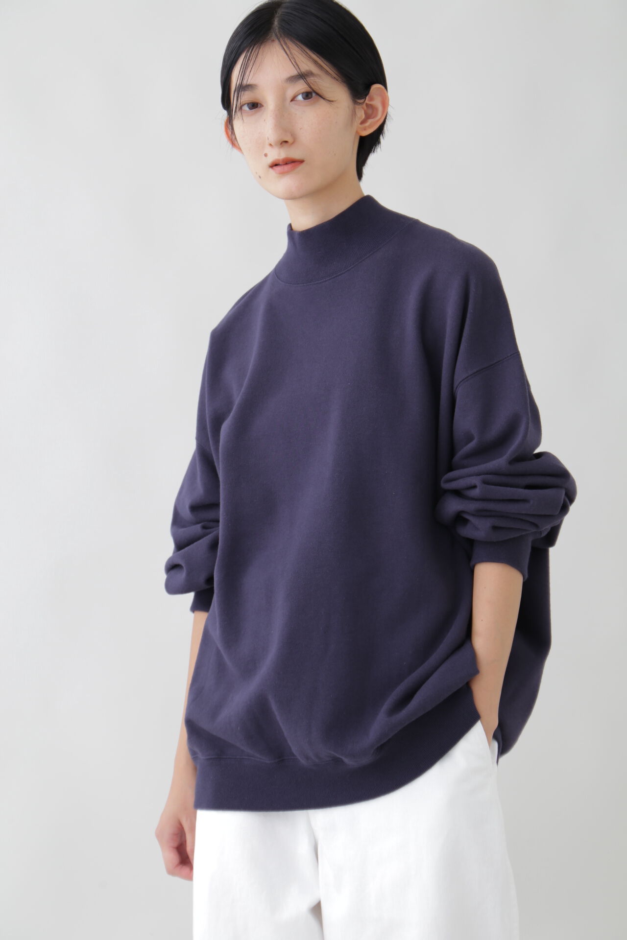 YLEVE 「Ｙ / ORGANIC COTTON BLEND HEAVY WEIGHT FLEECE TURTLE NECK」|Tシャツ・カットソー|
