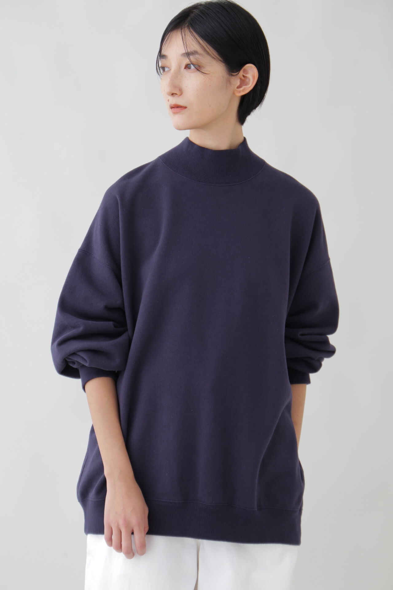 YLEVE 「Ｙ / ORGANIC COTTON BLEND HEAVY WEIGHT FLEECE TURTLE NECK」|Tシャツ・カットソー|