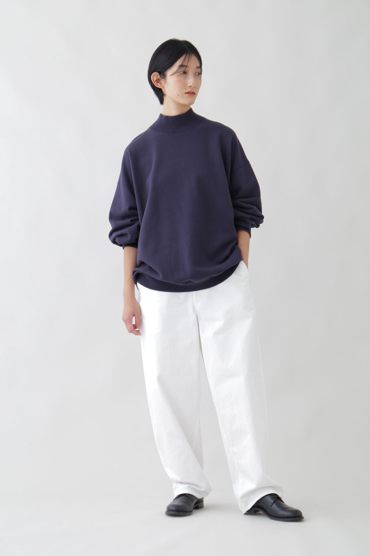YLEVE 「Ｙ / ORGANIC COTTON BLEND HEAVY WEIGHT FLEECE TURTLE NECK」|Tシャツ・カットソー|