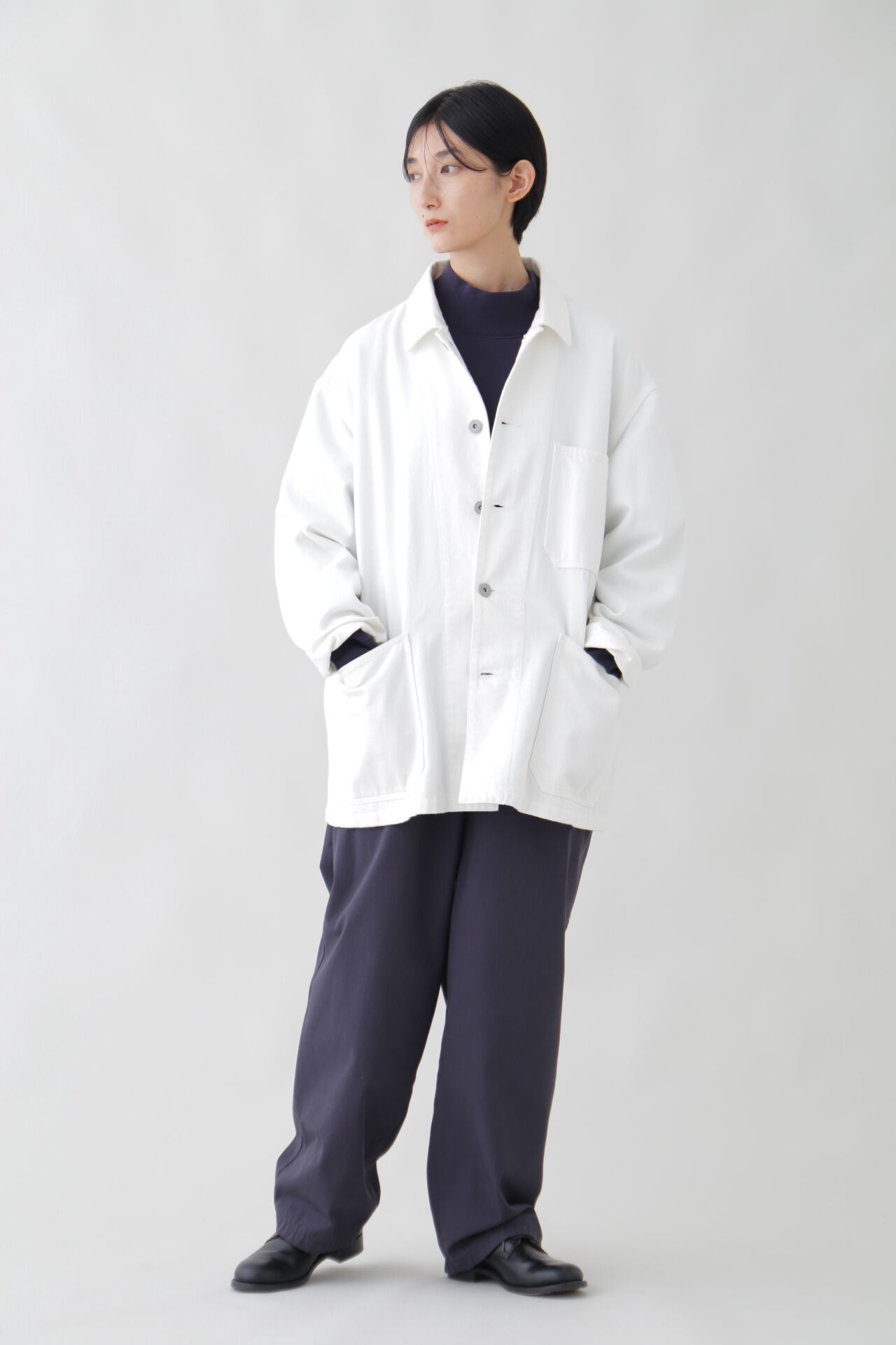YLEVE 「Ｙ / ORGANIC COTTON BLEND HEAVY WEIGHT FLEECE TURTLE NECK」|Tシャツ・カットソー|