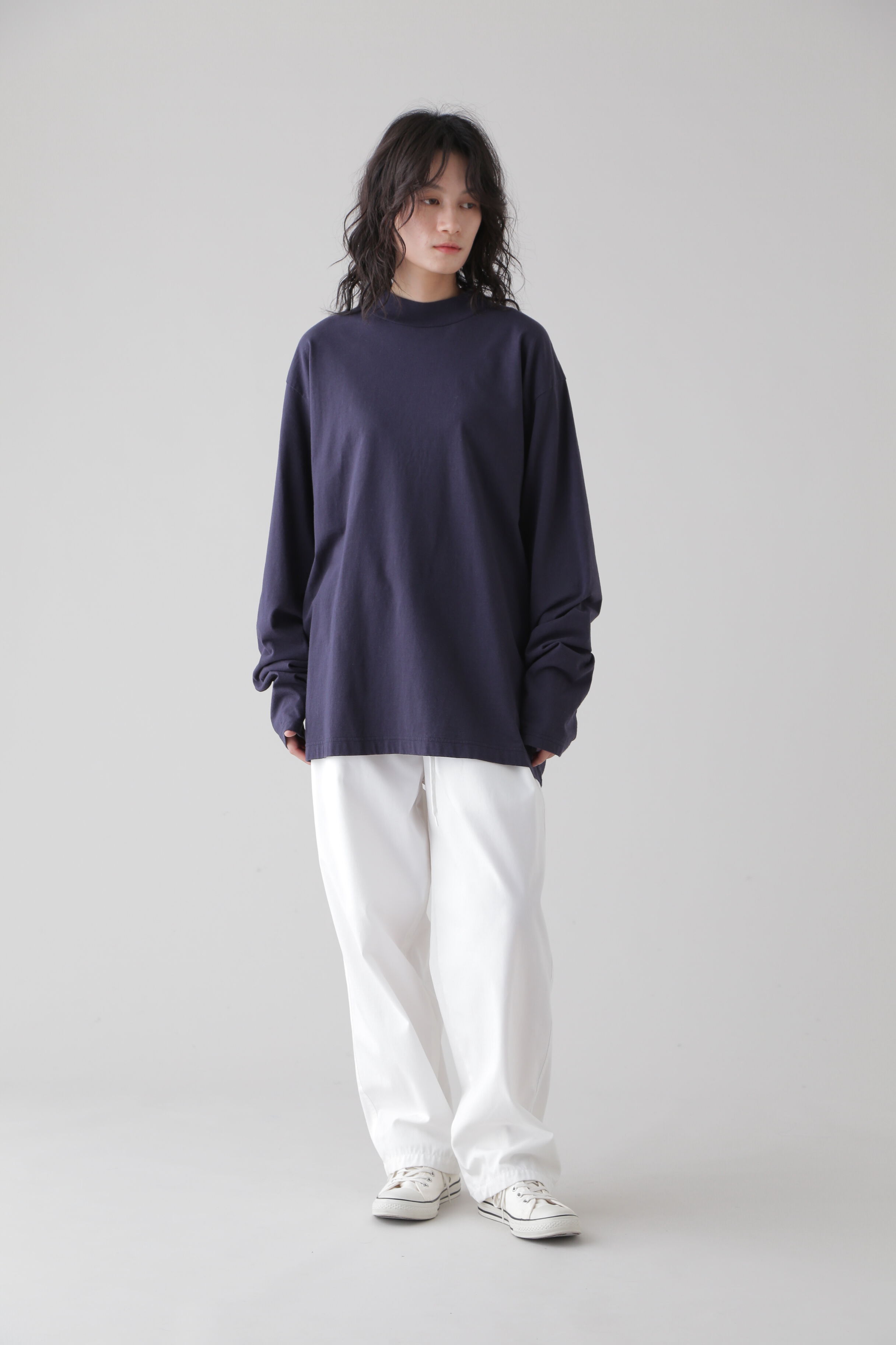 YLEVE 「Ｙ / ORGANIC COTTON JERSEY MOCK NECK L/S T」|Tシャツ・カットソー|