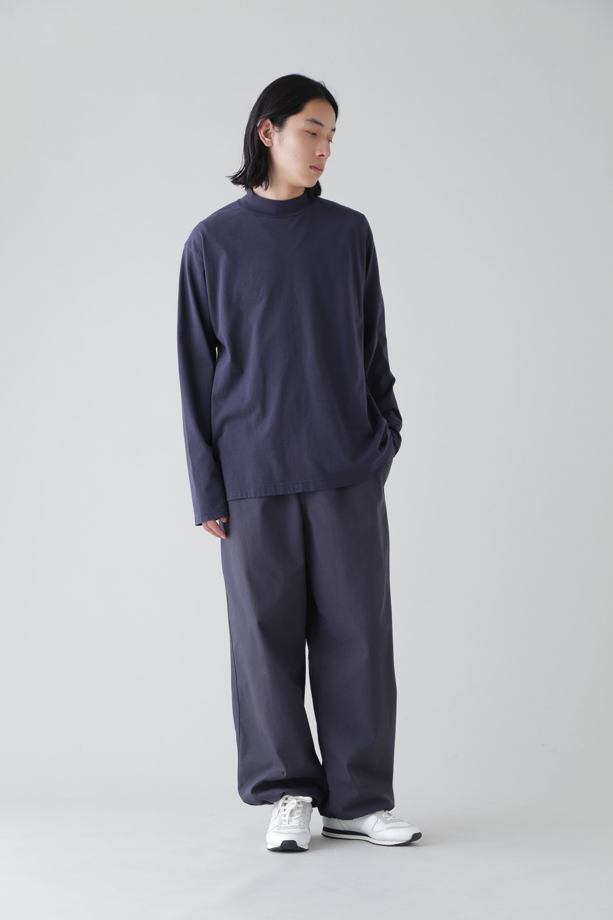 YLEVE 「Ｙ / ORGANIC COTTON JERSEY MOCK NECK L/S T」|Tシャツ・カットソー|