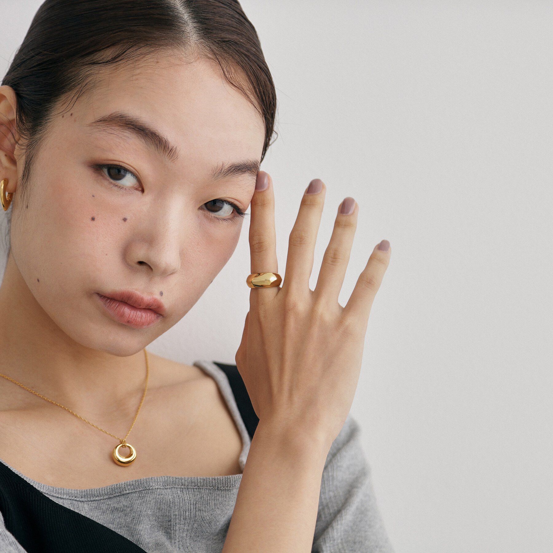 COCOSHNIK ONKITSCH「シルバー リッジドームリング GP」|リング|