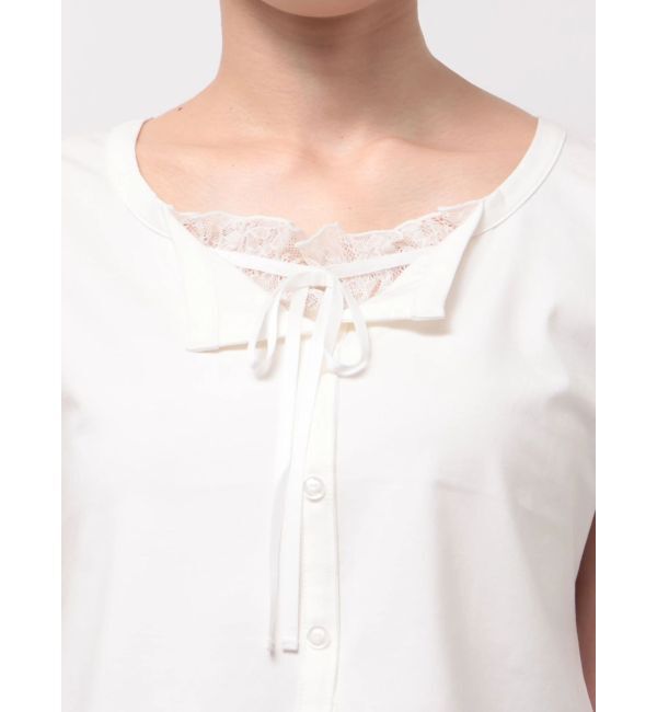 dazzlin「レースレイヤードリボンカットプルオーバー」|Tシャツ・カットソー|