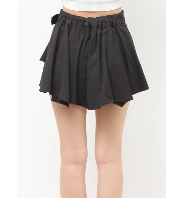 GYDA「HEM Symmetryメッシュスカートライクショートパンツ」|スカート|