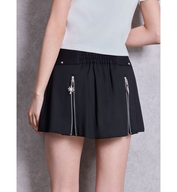 GYDA「sacred edge cross ZIPスカートライクショートパンツ」|スカート|